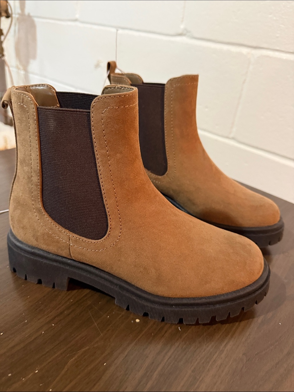 Old Navy Brown Suede Chelsea Boots